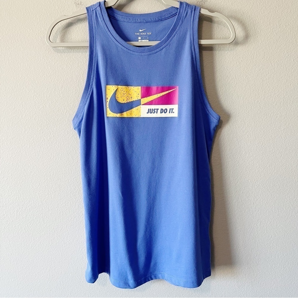 Nike NWT Training Icon Clash Logo Athletic Tank Purple Size Small - Picture 6 of 12